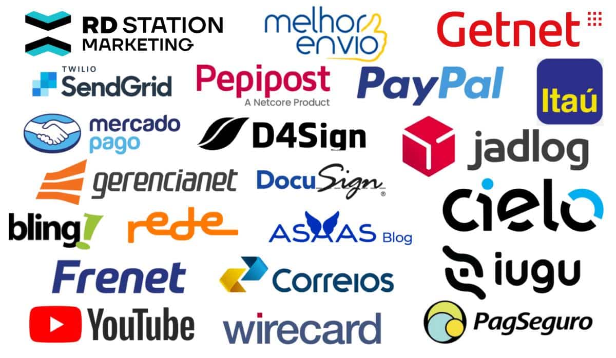 Integrações com diversas tecnologias